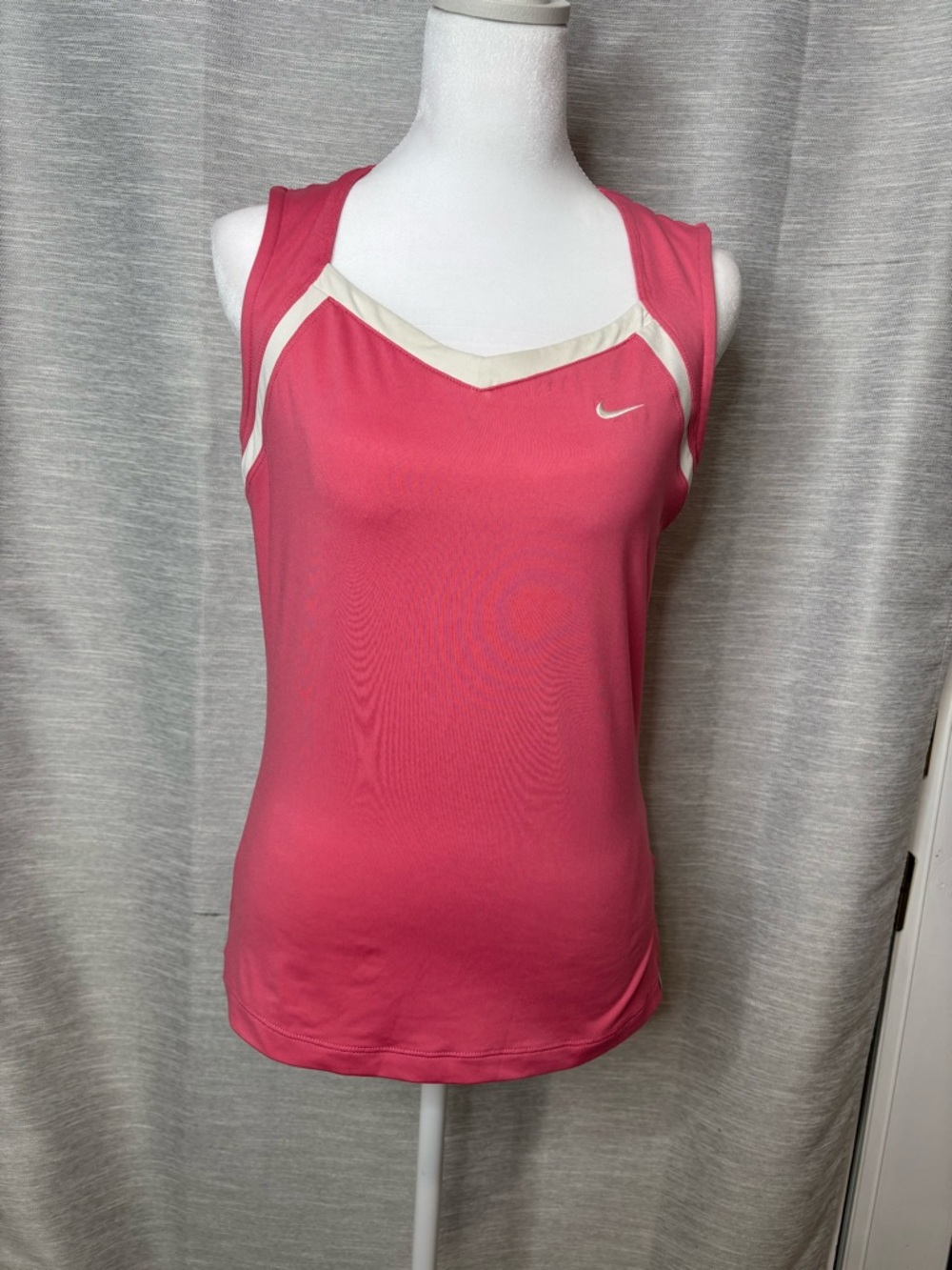Nike Women's Hot Pink Tank Top with Cream Trim